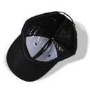High-end pure cotton six-piece hardtop baseball cap for men and women with printed words and embroidery
