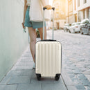 Vertical Pattern Two-piece Set 20 Inch Expandable With 14 Inch Suitcase