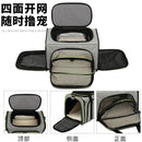 Maskeyon Airline Approved 4 with Removable Sides Expandable pet Collapsible Carrier