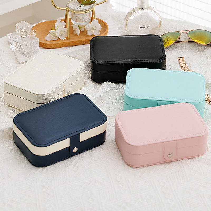 Simple portable jewelry box Travel jewelry storage Bracelet earrings storage jewelry box