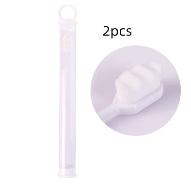 Ultra-fine Toothbrush Super Soft Bristle Deep Cleaning Brush Portable