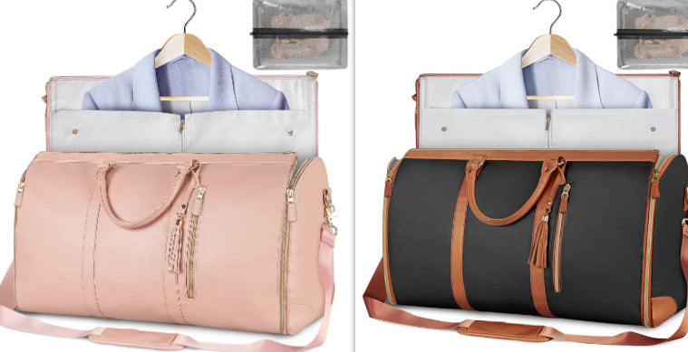 Large Capacity Travel Duffle Bag Women's Handbag Folding Suit Waterproof Bag