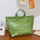 Paper letter tote bag, transparent large-capacity handbag, women's bag