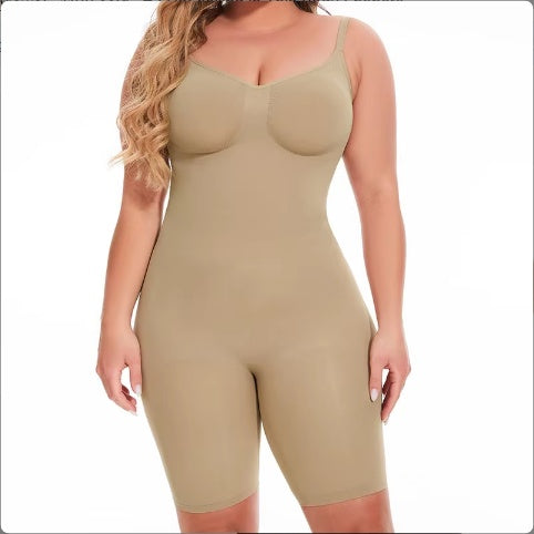SEAMLESS Postpartum Abdomen Shapewear Sculpting Short Mid Thigh Slimming Body Shaper For Women