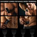 Body Trimmer Kit- Waterproof Electric Body Hair Grooming Tool With LED Spotlight  Adjustable men. women