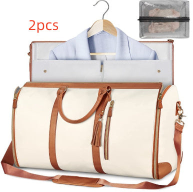 Large Capacity Travel Duffle Bag Women's Handbag Folding Suit Waterproof Bag