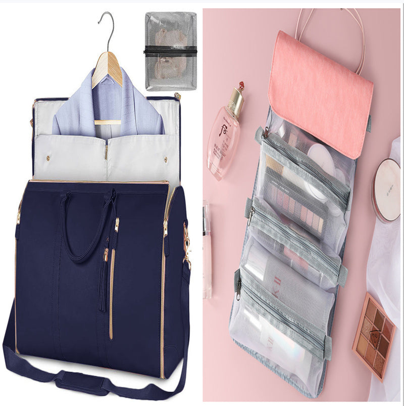 Large Capacity Travel Duffle Bag Women's Handbag Folding Suit Waterproof Bag