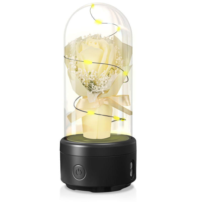 Creative 2 In 1 Bouquet LED Light And Bluetooth-compatible Speaker luminous Night Light