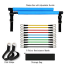 Fitness Yoga Pilates Bar Portable Gym Accessories Sport Elastic Bodybuilding Resistance Bands