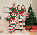 Cross-border letter striped Christmas parent-child  clothes pajamas