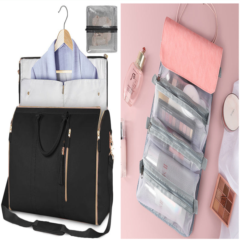 Large Capacity Travel Duffle Bag Women's Handbag Folding Suit Waterproof Bag