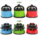 Fine Iron Knife Sharpener with Fixed Sucker Stone