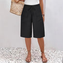 Women's pocket casual five-inch shorts for women