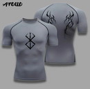 Men's Fitness training sports running breathable quick drying shot sleeve T-shirt