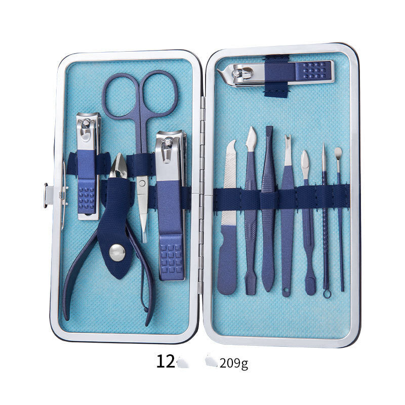 Professional Scissors Nail Clippers Ear Spoon Dead Skin Pliers Nail Cutting Pedicure Knife Trimmers Set