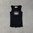 Basic printed vest street beauty sports casual men's and women's tops