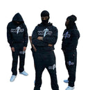 Streetwear NOFS print Sports American Retro Baggy Hoodie