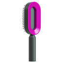 Self Cleaning Hair Brush For Women One-key Cleaning Hair Loss Airbag Hairbrush