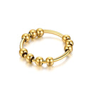 Fashionable, niche, stress-relieving, perfect and rotatable couple tail ring