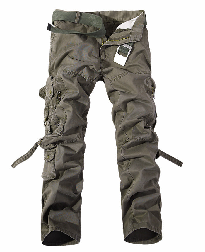 Men's Multi-pocket Cargo Pants Washed Hot Cargo Pants