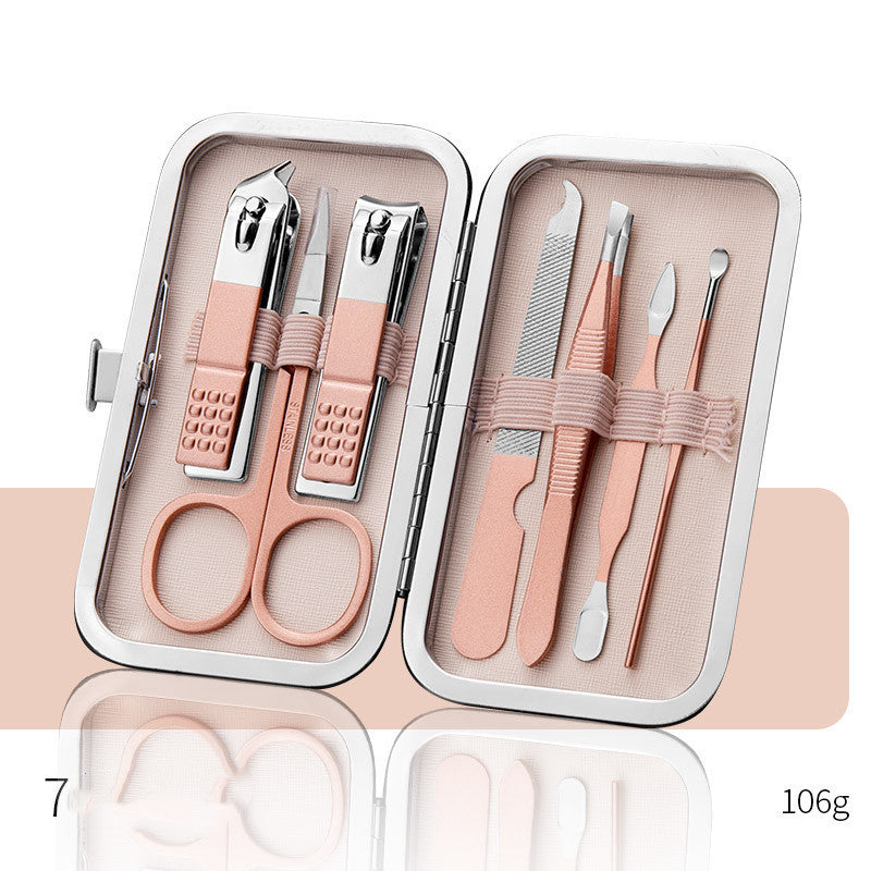 Professional Scissors Nail Clippers Ear Spoon Dead Skin Pliers Nail Cutting Pedicure Knife Trimmers Set