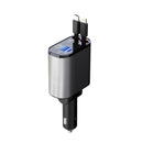 Metal Car Charger 100W Super Fast Charging Cigarette Lighter USB And TYPE-C Adapter
