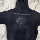 American streetwear patterned digital printed hooded sweatshirt for men