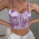 Pure wind small  spice girls outside wear inside lap corset vest