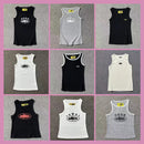 Basic printed vest street beauty sports casual men's and women's tops