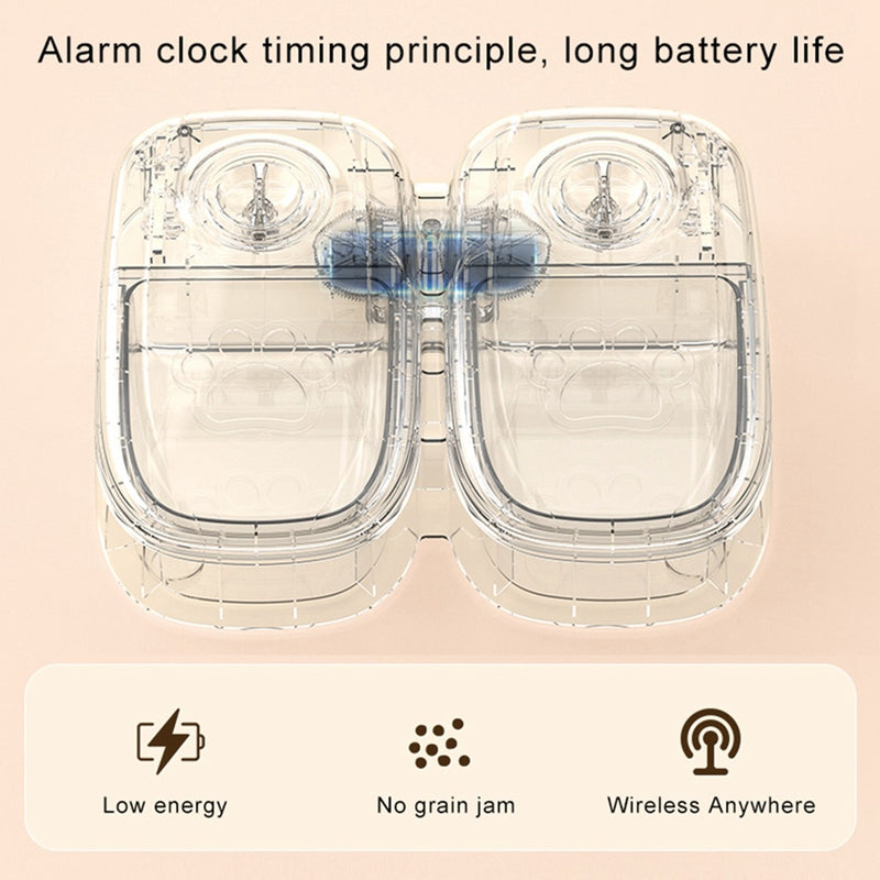 Automatic Pet Feeder Smart Cat Dog Food Dispenser For Cats Dogs Stainless Steel Timer Bowl