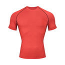 Sports tights Sports running quick drying T-shirt men breathable elastic short sleeve fitness wear men
