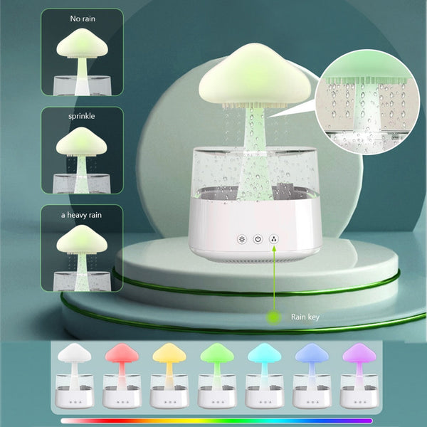 Rain Mushroom Colorful Air Electric Humidifier