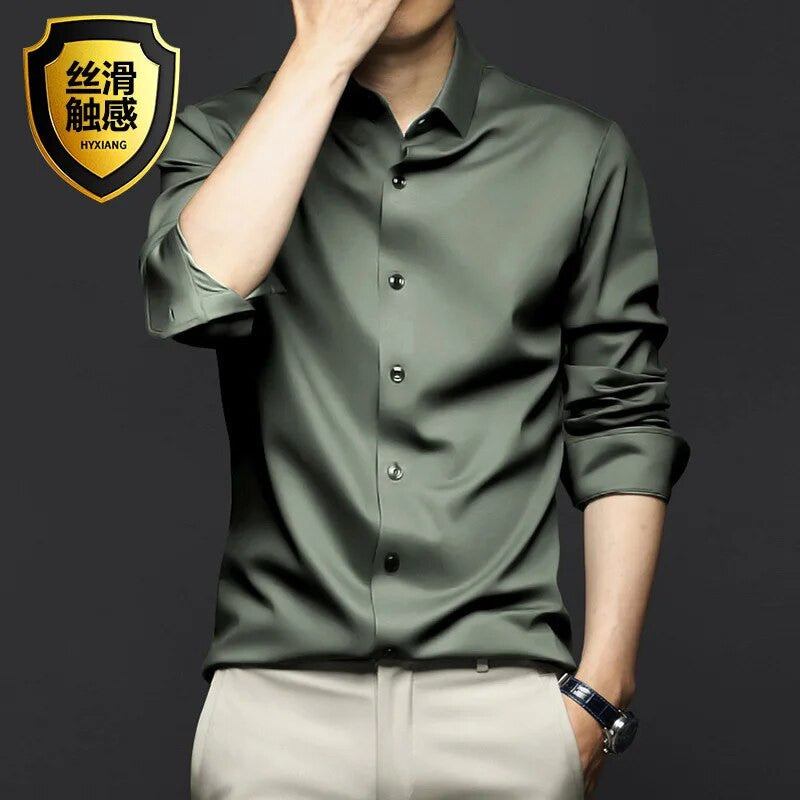 Summer Spring Men's Long-sleeved Shirt