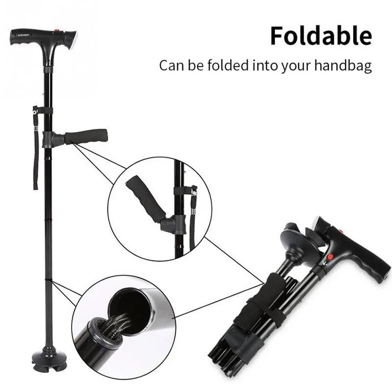 Collapsible Telescopic Folding Cane