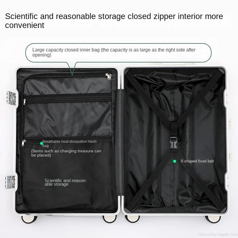 Rolling Password Traveling Suitcase Luggage