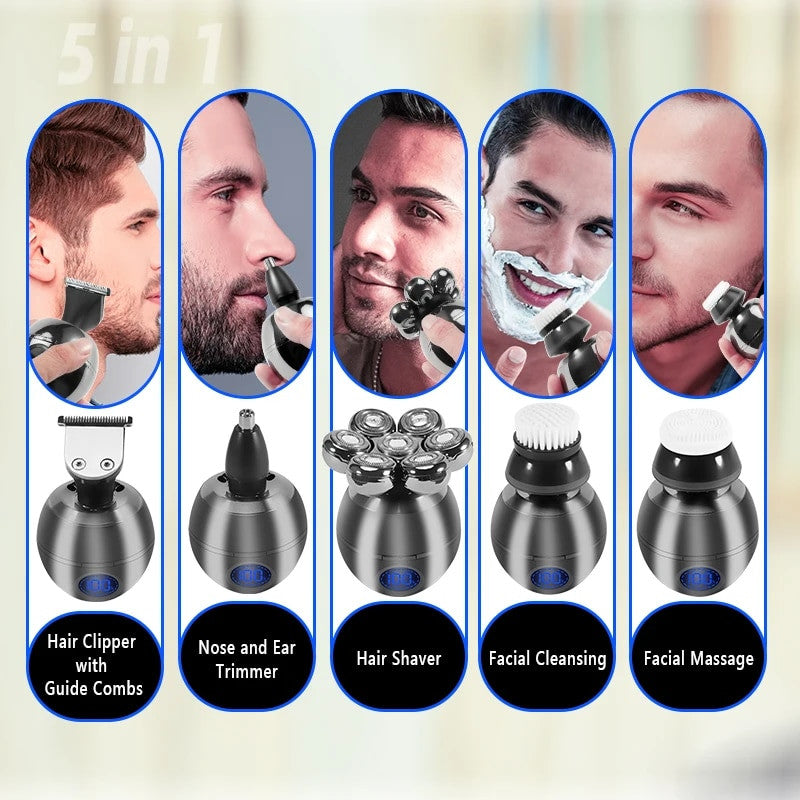 Men's Grooming Wet Dry Electric Shaver Trimmer