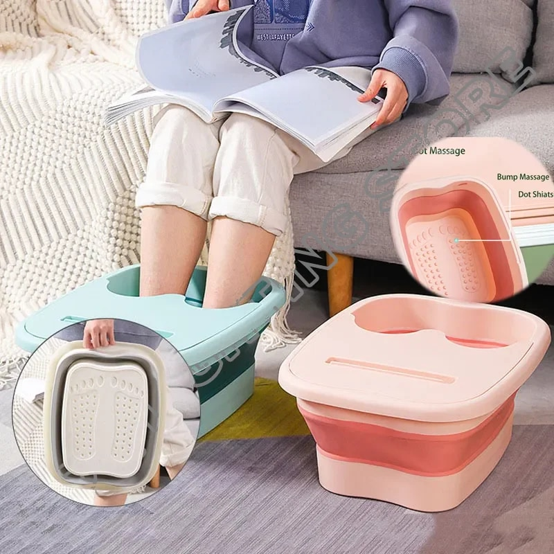 Foldable Footbath Soaking Massage Bucket