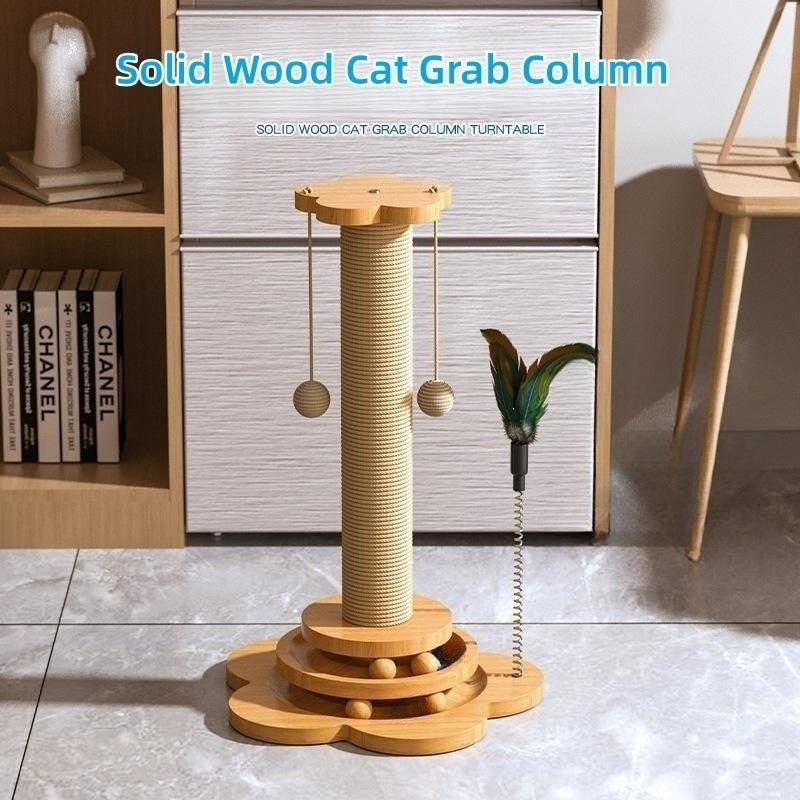 Cat Turntable Scratching Board Play Stick