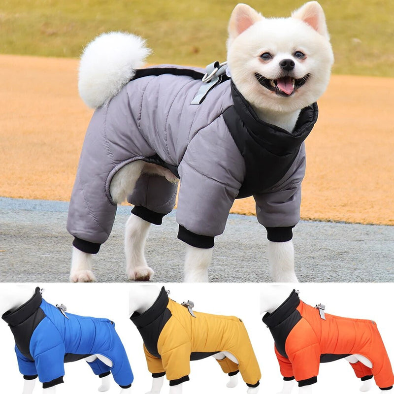 Winter Warm Dog Jacket Reflective Coat