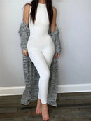 Kliou Pencil Women Full Jumpsuit