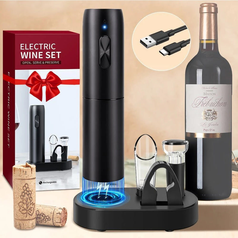 Electric Wine Bottle Automatic Corkscrew Opener