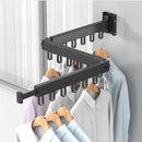 Wall Mount Retractable Cloth Drying Rack