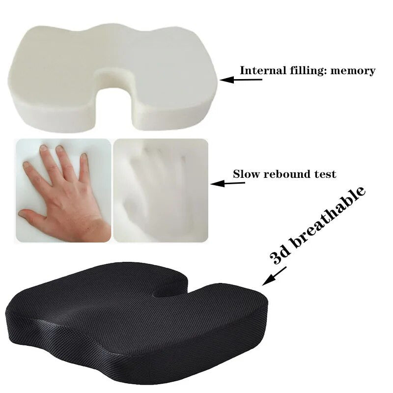 Memory Foam U-seat Massage Chair Cushion