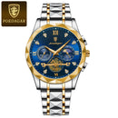 POEDAGAR Luxury Man Waterproof Wristwatch