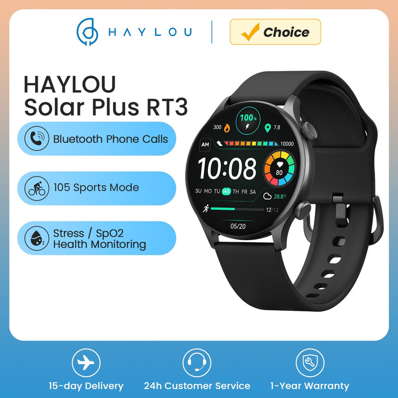 HAYLOU Solar Plus RT3 Smart Bluetooth Phone Watch