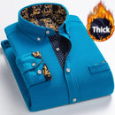 Men's Fashion Plaid Print Long Sleeve Shirt