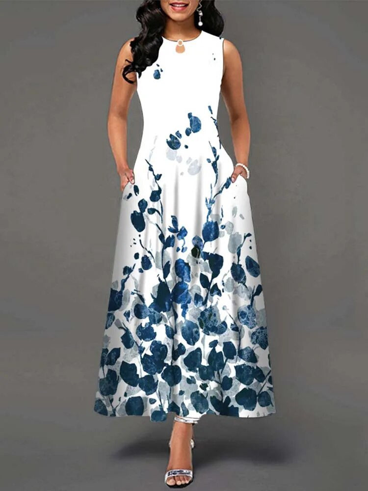 Summer Boho Women's Long Floral Dresses