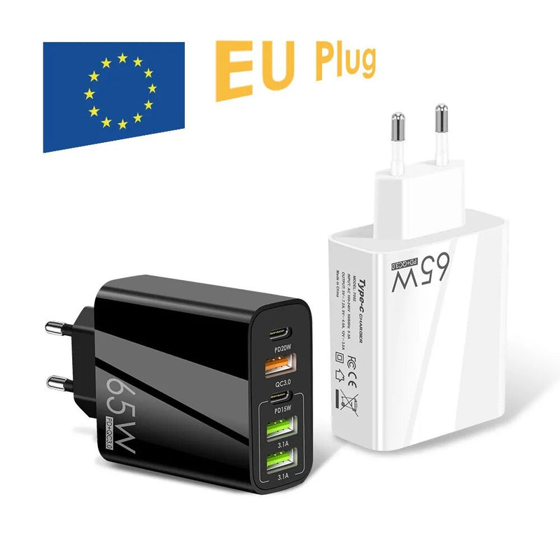 EU/US/UK Plug USB Charger Phone Adapter