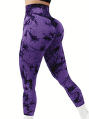 Women's Tie-Dye Stretch Fitness Yoga Pants