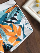 Halter Women's Bikini Shorts Swimsuit Set